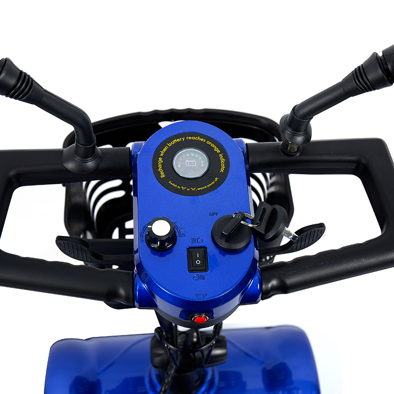 Scooter de mobilité pliable robuste à 4 roues YL-08S avec capacité d'escalade de 12 °