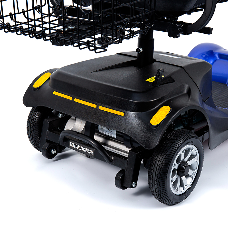 Scooter de mobilité pliable robuste à 4 roues YL-08S avec capacité d'escalade de 12 °