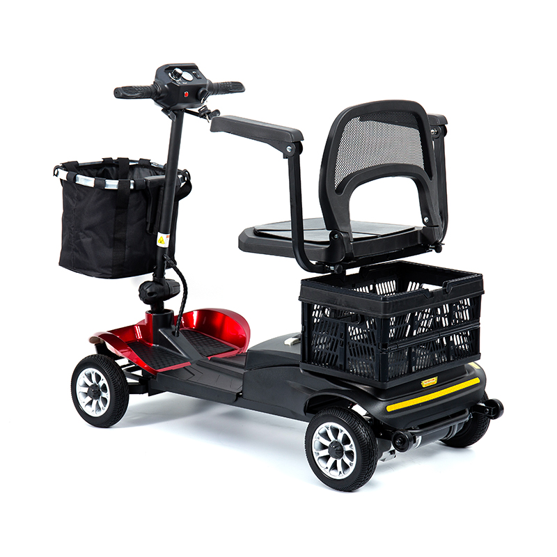 Scooter de mobilité léger à 4 roues YL-02 pour personnes âgées, doté d'un siège pivotant à 360°