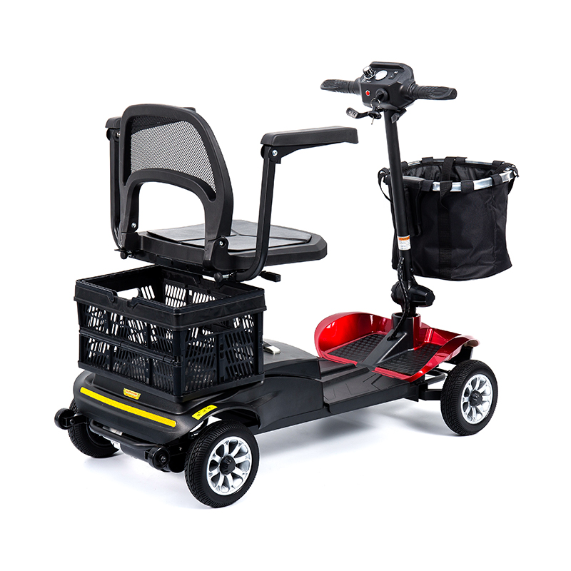 Scooter de mobilité léger à 4 roues YL-02 pour personnes âgées, doté d'un siège pivotant à 360°