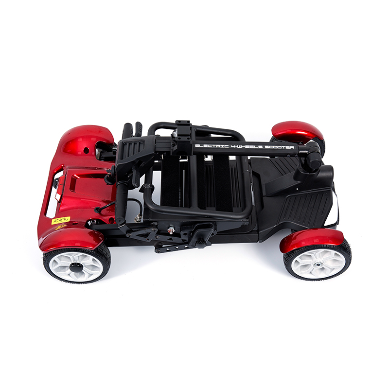 Scooter électrique touristique YL-211 à 4 roues pour personnes âgées avec phare LED, panier