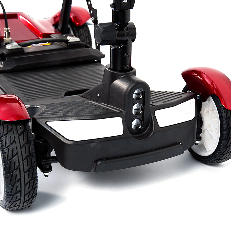 Scooter électrique touristique YL-211 à 4 roues pour personnes âgées avec phare LED, panier