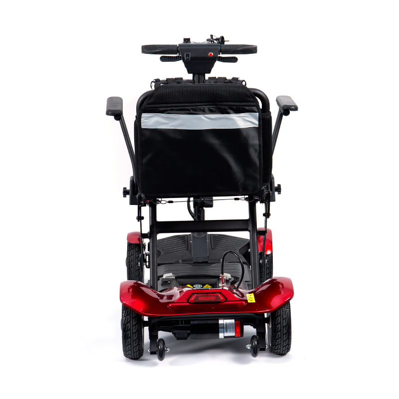 Scooter électrique touristique YL-211 à 4 roues pour personnes âgées avec phare LED, panier