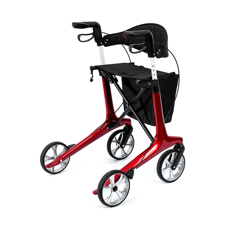 Déambulateur léger HES-R306 – Pliable, roues TPR, réglable, capacité de poids 150 kg