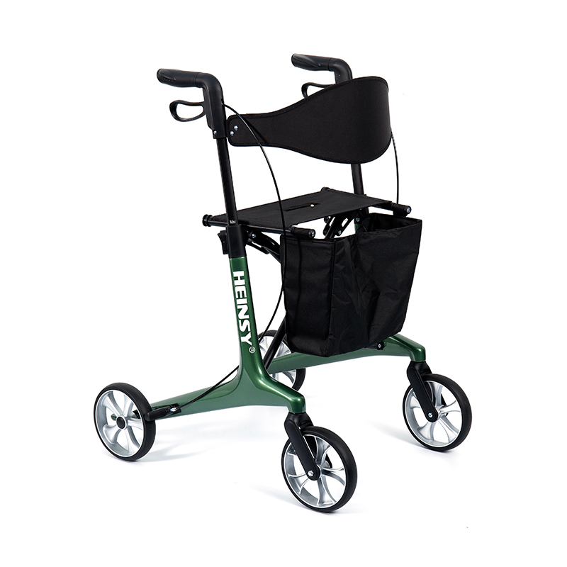 Déambulateur léger HES-R306 – Pliable, roues TPR, réglable, capacité de poids 150 kg