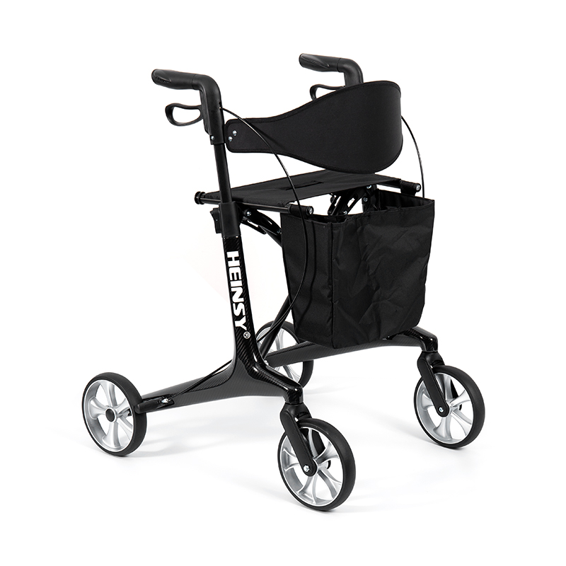 Déambulateur léger HES-R306 – Pliable, roues TPR, réglable, capacité de poids 150 kg